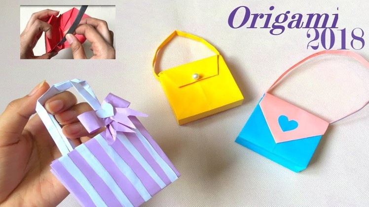 HOW TO MAKE PAPER BAG ! DIY Crafts: Paper Girl's Bag