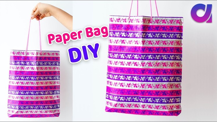How to Make Paper Bag from old waste Newspaper | Best out of waste | paper bag diy Artkala