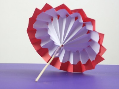How to Make Paper Umbrella for Drinks - Open and Close - DIY Kids Room Decor