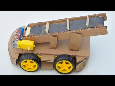 How To Make Remote Control Conveyor Belt With 4WD Car