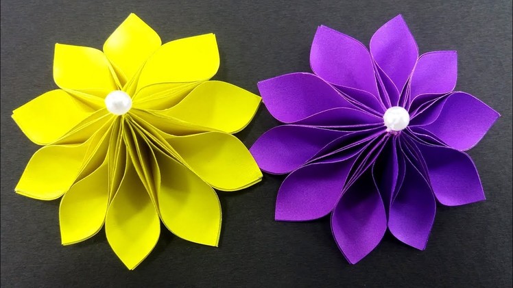 How to Make Simple and Easy Paper Flower : DIY Paper Crafts