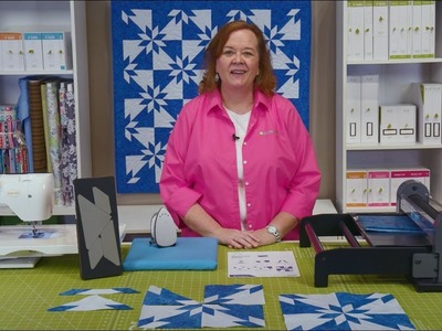 How to make the Studio Electric Blue Hunter Star Quilt with Pam