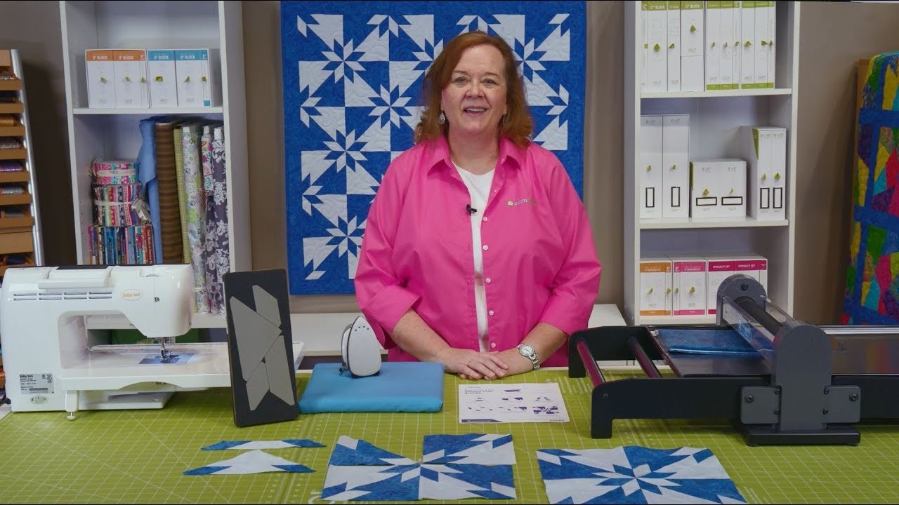 How To Make The Studio Electric Blue Hunter Star Quilt With Pam