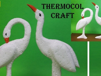 How to make thermocol Craft || Room decor art and craft || Easy Craft || best out of waste