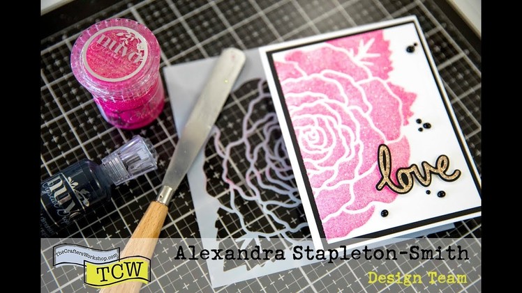 Stretch you stencils with Glimmer Paste, plus how to fix a mistake!