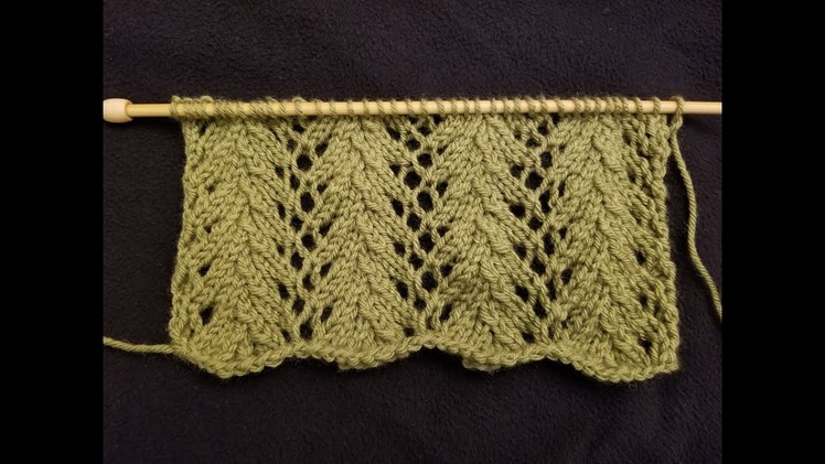 The Fern Lace Stitch Knitting Tutorial!