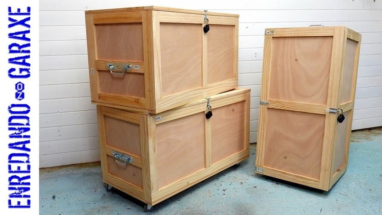 Watch 1 way to make a storage trunk out of reinforced plywood ????