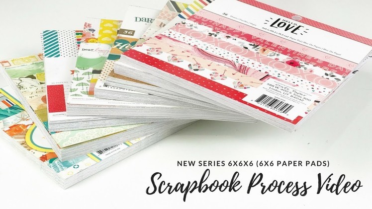 6x6x6 (Paper Pads) | Episode 6 | Scrapbook Process Video | ScrappyNerdUK