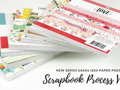 6x6x6 (Paper Pads) | Episode 8 | Scrapbook Process Video | ScrappyNerdUK
