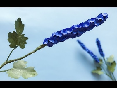 ABC TV | How To Make Miniature Delphinium Paper Flower With Shape Punch - Craft Tutorial
