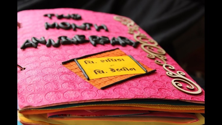 Anniversary Scrapbook Idea | Handmade | Tutorial by Radhi