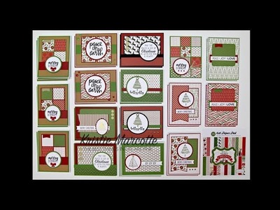 Carta Bella Have a Merry Christmas - 34 cards from one 6x6 paper pad