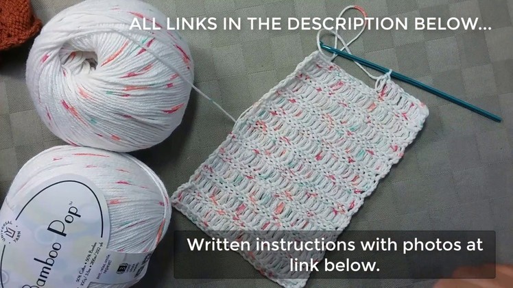 Flat Ruching Crochet Stitch Pattern