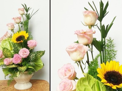 Flower Decoration Ideas|HOW TO Design PINK ROSE FLOWER Arrangement?35