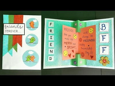 Friendship Day PopUp Card.How to make Card for Friends.Handmade Card for Best Friend.Card for friend