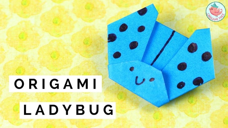 How to Fold an Origami Ladybug (Ladybird) | Easy Origami Paper Crafts for Kids