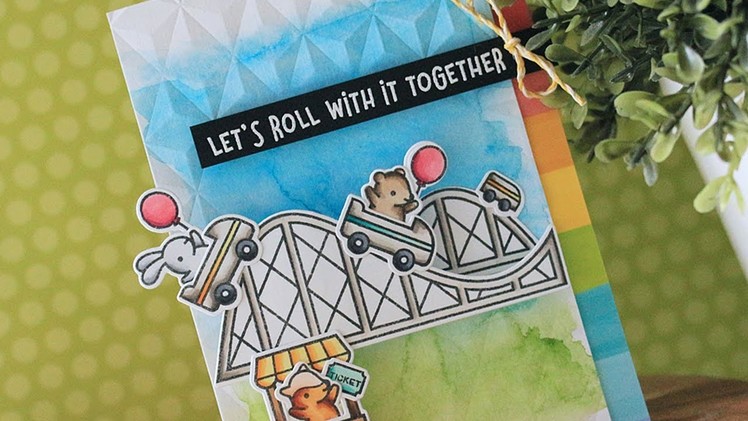 How to make a fun roller coaster themed card
