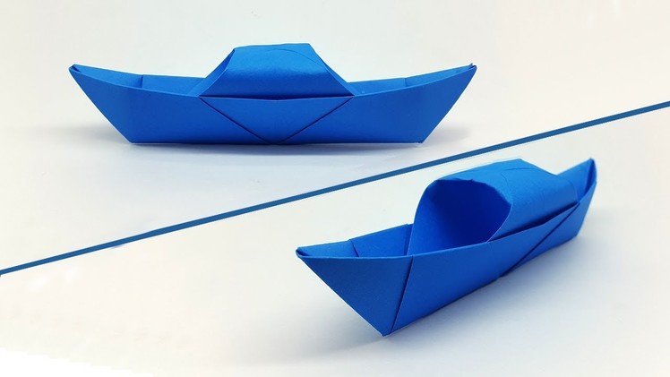 How to make a Paper Boat easy for Kids - Origami Boat making Tutorial