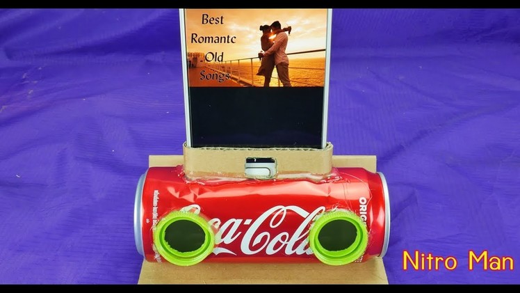 HOW TO MAKE  A SODA CAN MOBILE PHONE SPEAKER  VERY EASY