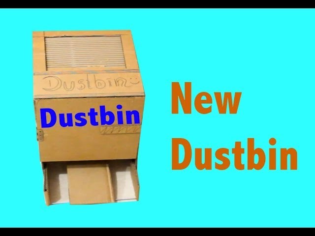 How to Make Amazing Dustbin New 2018 From Cardboard at Home  tutorial