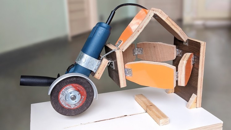 How to Make an Angle Grinder Sliding Saw at Home