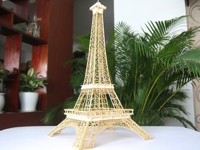 How to make an Eiffel Tower with wooden sticks