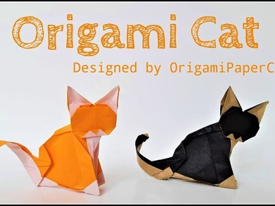 How to make an Origami Cat ???? By OrigamiPaperCraft