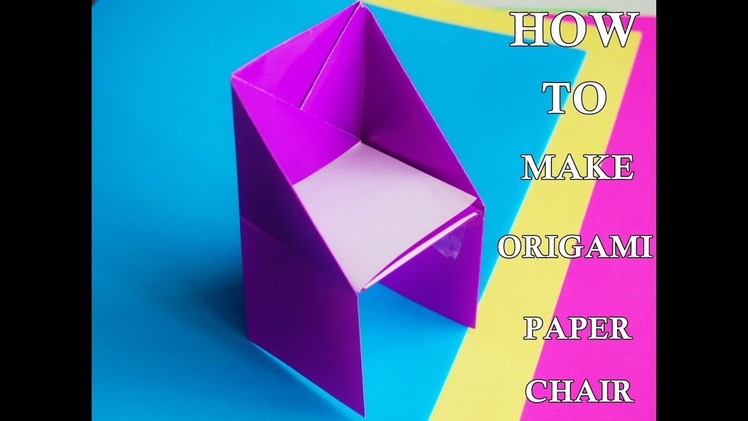 How to make an origami chair easy step by step | origami | paper chair