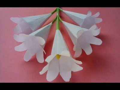 How to make easy paper flowers. Paper flower for beginners