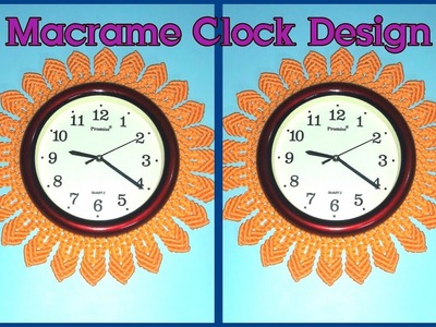 How To Make Macrame Wall Clock Design - 2