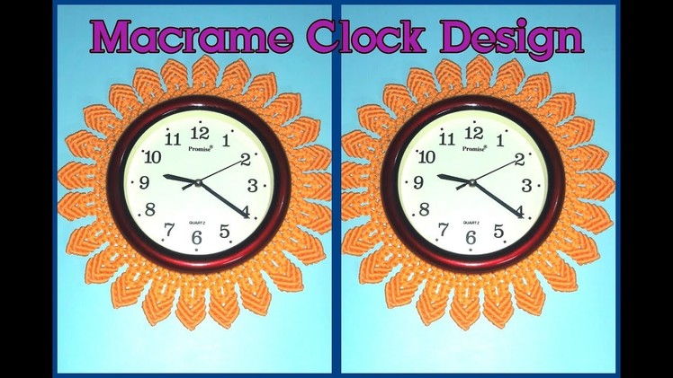 How To Make Macrame Wall Clock Design - 2
