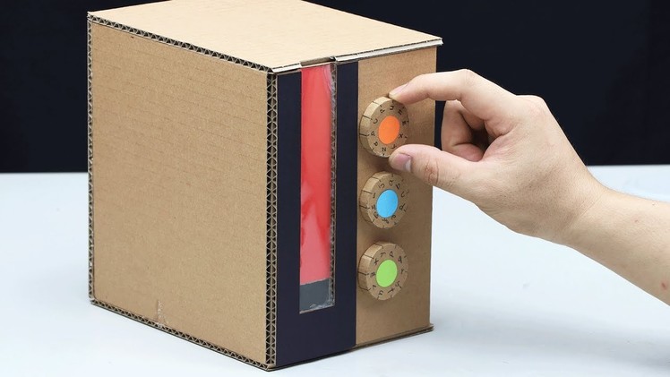 How to Make Personal Safe Box and Saving Coin from Cardboard