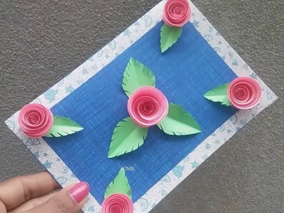 How to make simple rose greeting card ,DIY father's day, teacher's day, birthday greeting cards,rose