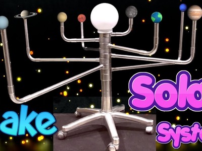 How to make working solar system 3d model for school science project