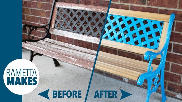 How to Restore an Outdoor Park Sitting Bench. DIY