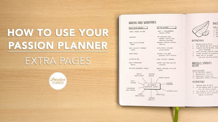 How To Use Your Passion Planner: Extra Pages