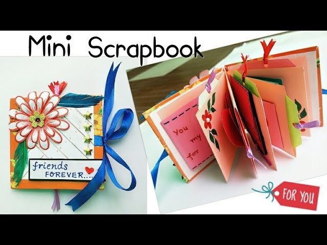 Mini Scrapbook.Mini Scrapbook for Friend.How to make Mini Scrapbook.Scrapbook Mini Album for Friends