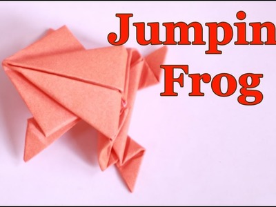 Origami Jumping Frog: How to make a paper frog that jumps high and far ???? DIY Craft Easy tutorial