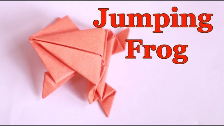 Origami Jumping Frog: How to make a paper frog that jumps high and far ???? DIY Craft Easy tutorial