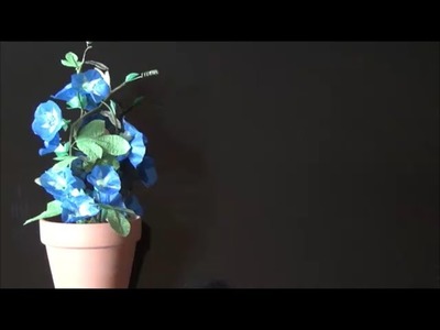 （ペーパーフラワー）朝顔の花の作り方【DIY】(Paper Flower) How to make a morning glory flower