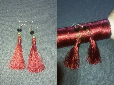 Tutorial on how to make this beautiful red earrings