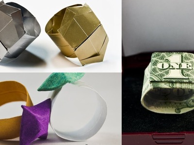 3 Beautiful Paper Rings | Origami Decoration