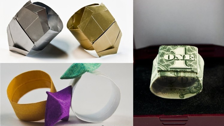 3 Beautiful Paper Rings | Origami Decoration