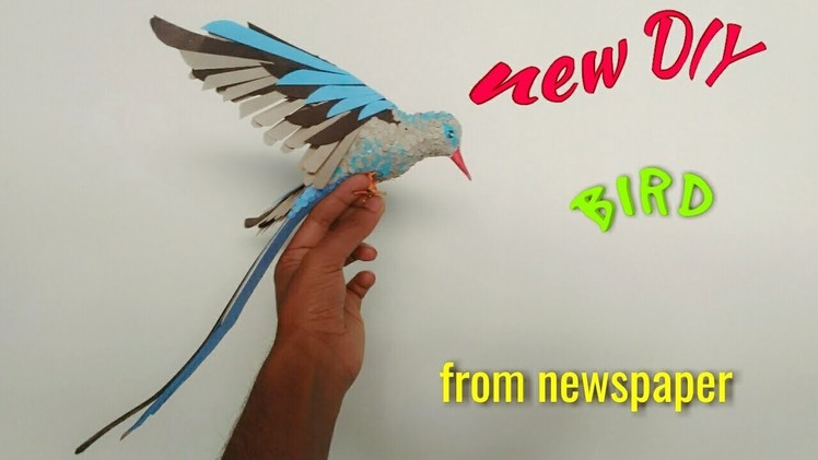 Amazing New DIY from newspaper bird||Best out of waste|| home decor new idea
