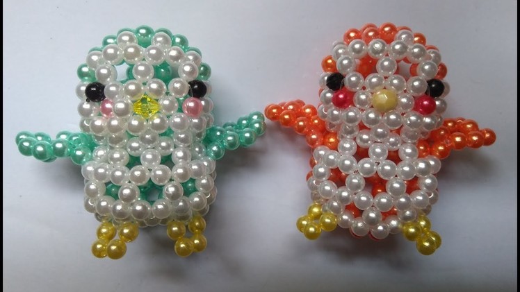 Beads - How to make keychains: birds 1.2 - Con chim hạt cườm