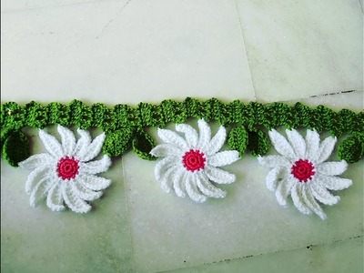 Crochet Toran || DIY- Daisy Flower Door Hanging Toran