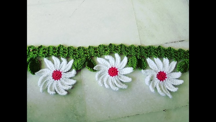 Crochet Toran || DIY- Daisy Flower Door Hanging Toran