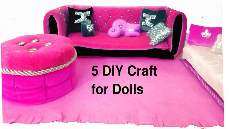 DIY DOLLHOUSE FURNITURE AND BARBIEDOLL CRAFTS