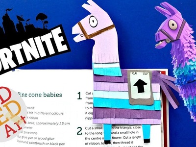 DIY Fortnite Llama Corner Bookmark How To