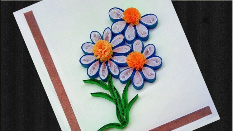 DIY Greeting Card: Paper Quilling Flower ????Art by | Indian Tradition